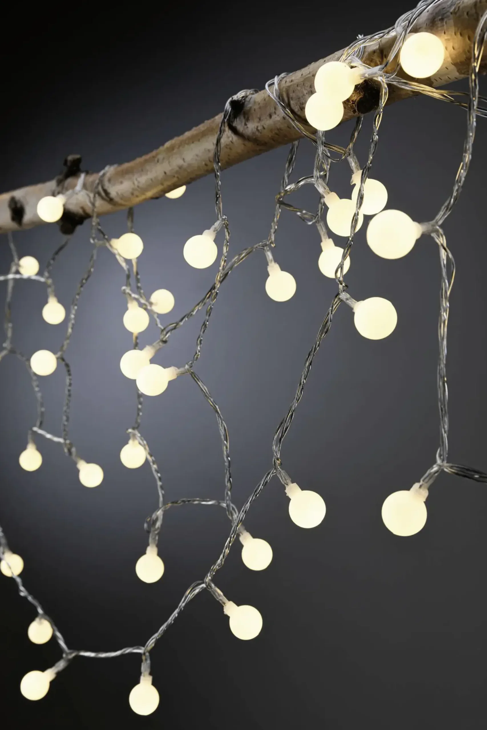 Paulmann Plug & Shine Light Chain 5 Outdoor, schwarz, dimmbar, warmweiß