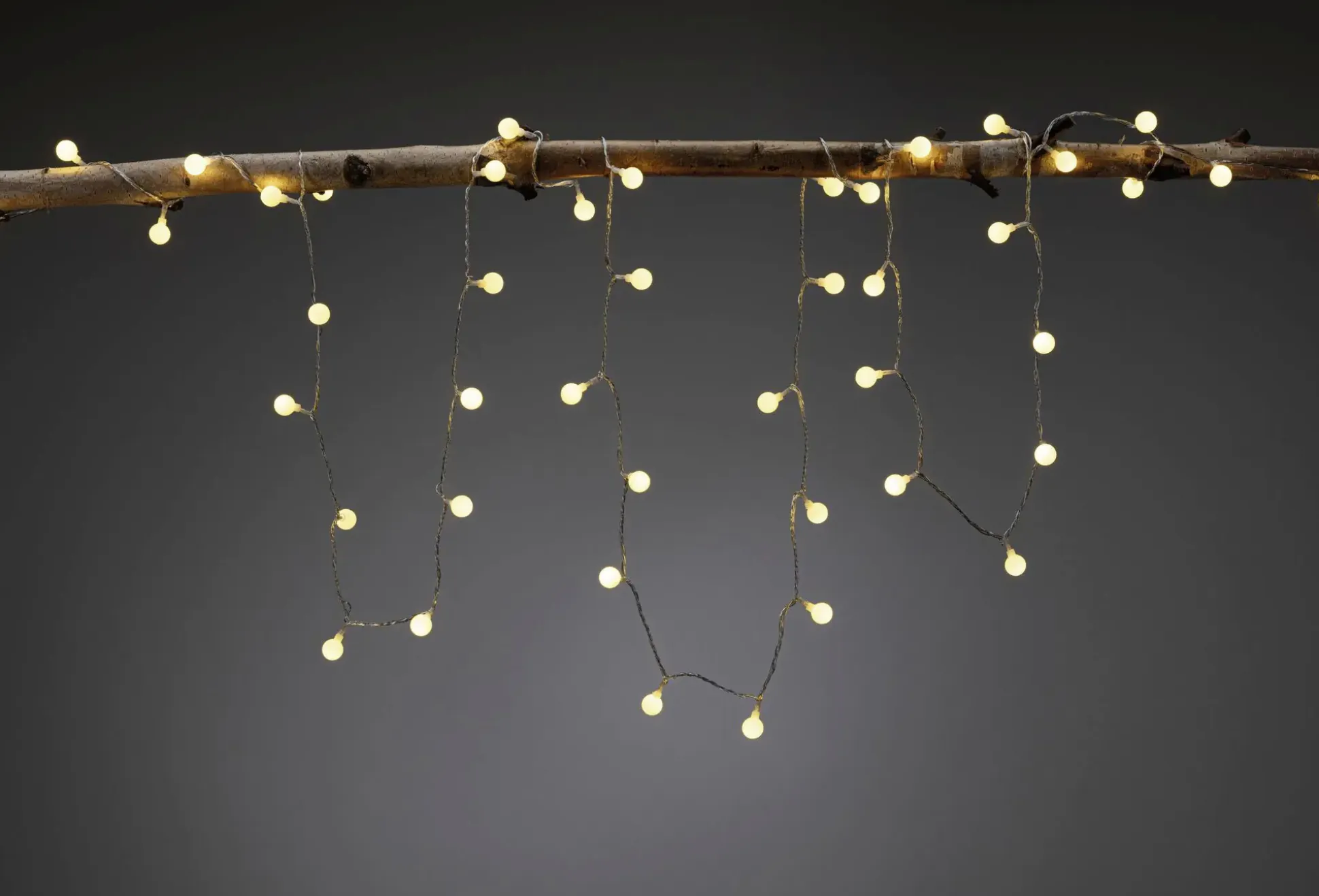 Paulmann Plug & Shine Light Chain 5 Outdoor, schwarz, dimmbar, warmweiß