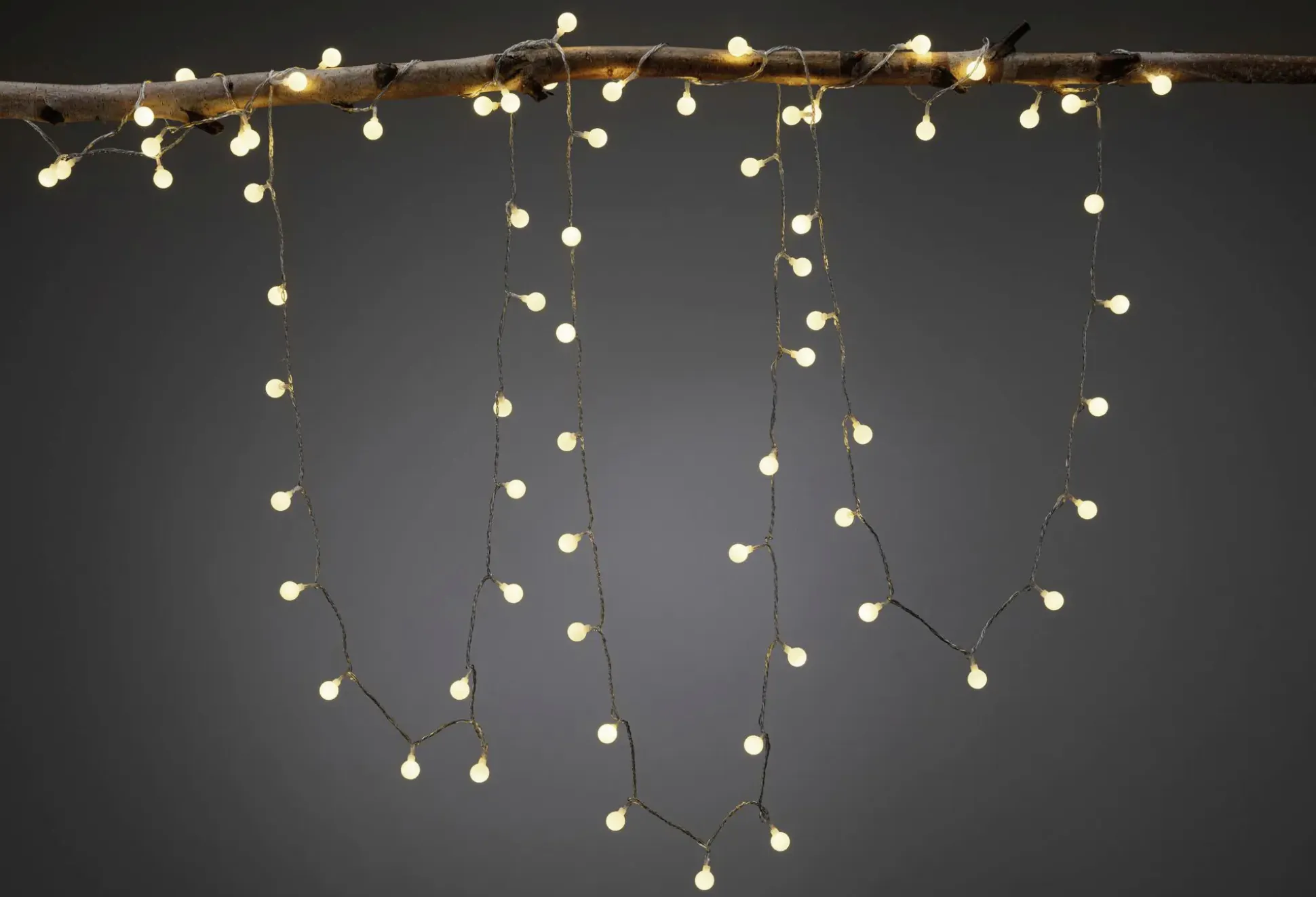 Paulmann Plug & Shine Light Chain 7 Outdoor, schwarz, dimmbar, warmweiß