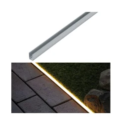 Paulmann Plug & Shine Neon LED-Stripe Profil Outdoor silber 1 m