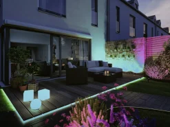 Paulmann Plug & Shine Neon Stripe Outdoor, 5 m, weiß, dimmbar, RGBW