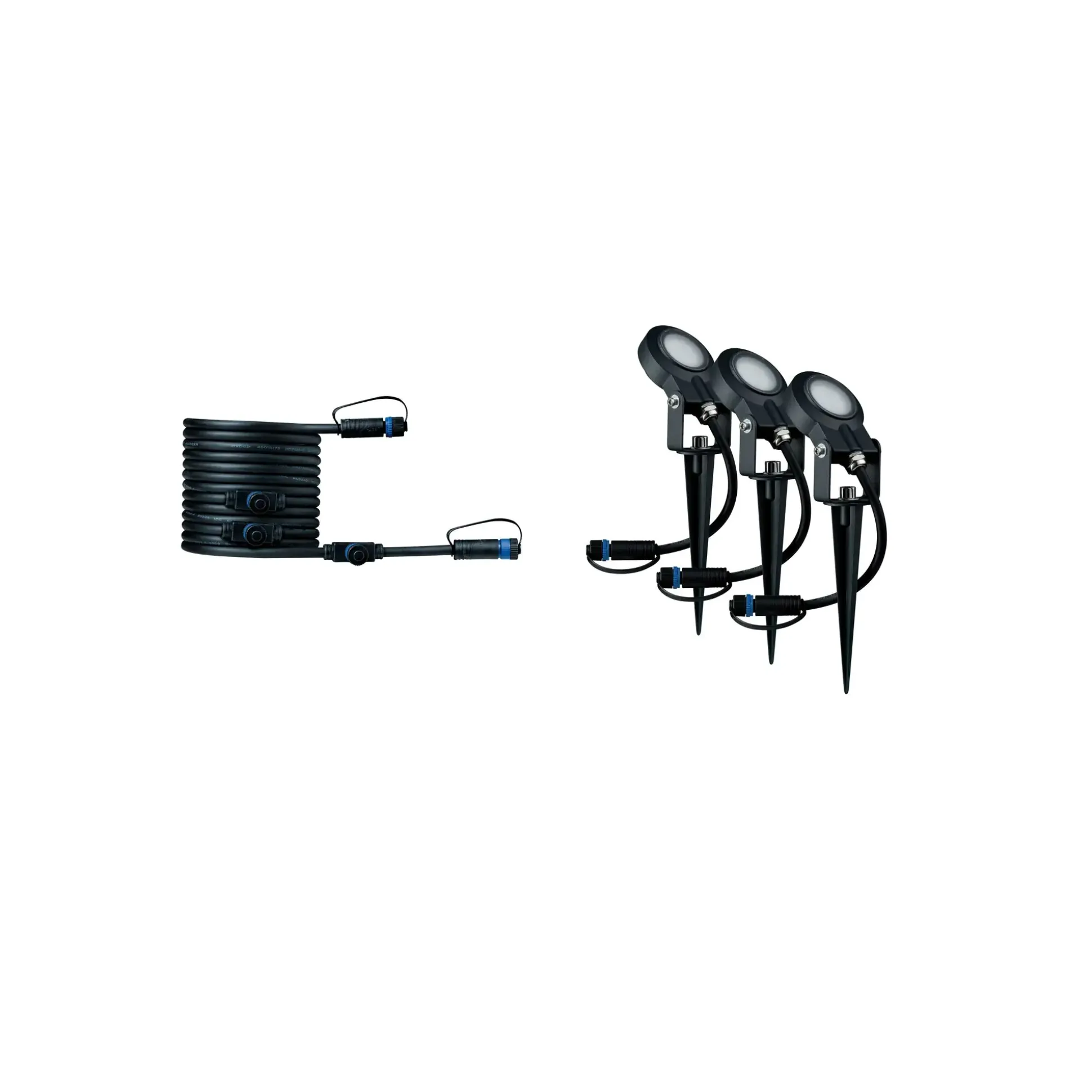 Paulmann Plug & Shine Spot Sting Ergänzungsset Outdoor 3er-Set