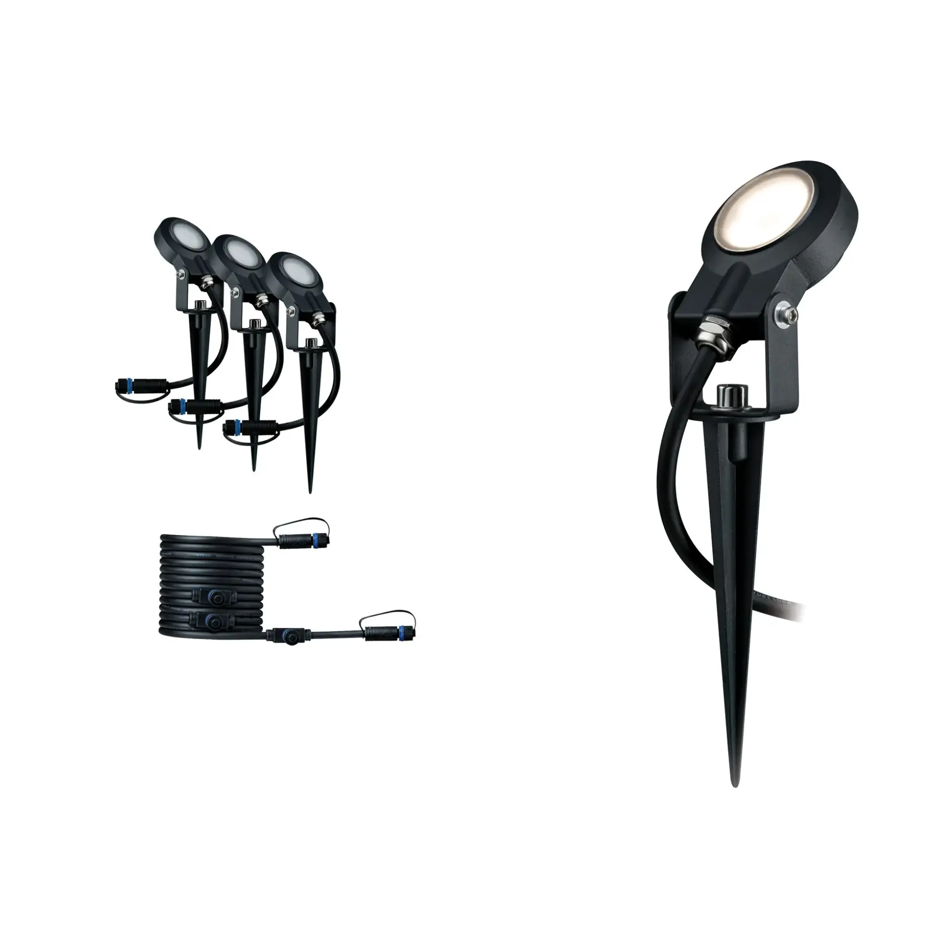Paulmann Plug & Shine Spot Sting Ergänzungsset Outdoor 3er-Set