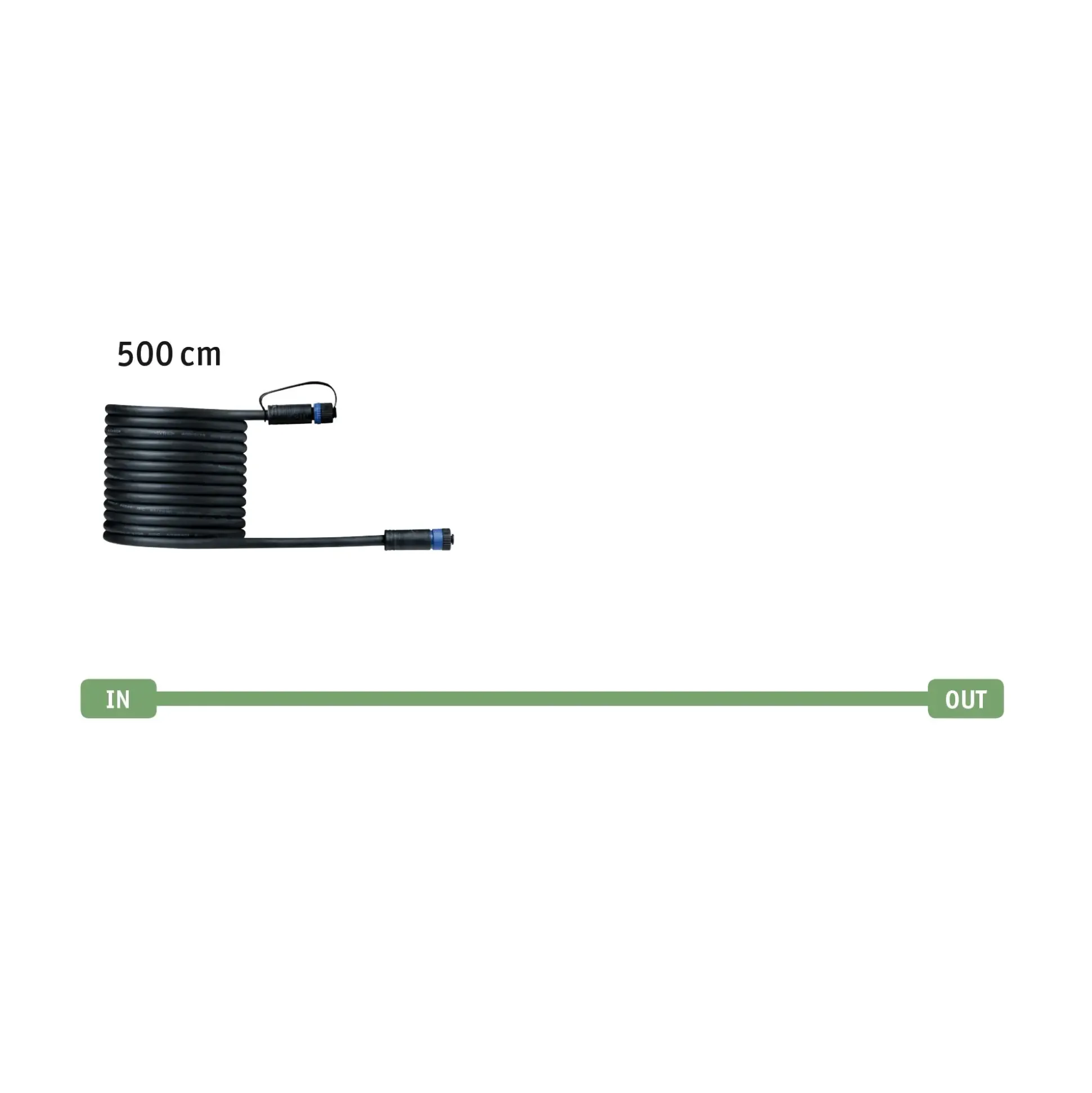 Paulmann Plug & Shine Verbindungskabel Outdoor schwarz 5 m 2er