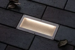 Paulmann Solar LED Bodeneinbauleuchte Aron 20 x 10 cm mit Bewegungsmelder