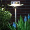 Paulmann Solarspieß Ufo edelstahl klar warmweiß