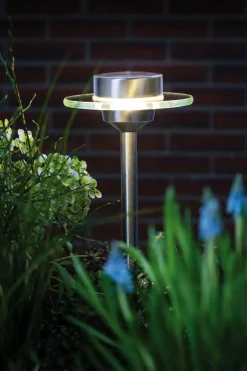 Paulmann Solarspieß Ufo edelstahl klar warmweiß