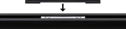 Paulmann URail Connector-Inlay schwarz transparent 12,5 x 1 cm