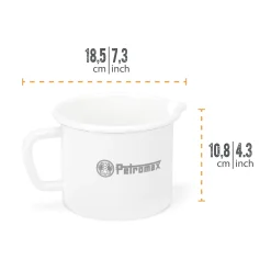 Petromax Milchtopf Emaille 1 Liter weiss