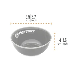 Petromax Schale Emaille 2er Set 160 ml schwarz