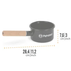 Petromax Stieltopf Emaille 0,5 Liter schwarz