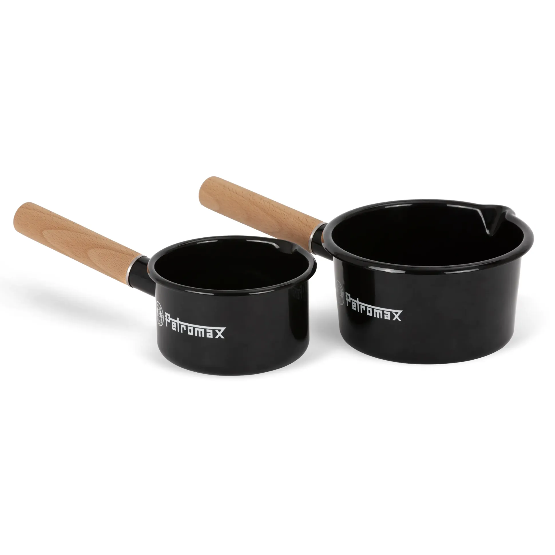 Petromax Stieltopf Emaille 1 Liter schwarz
