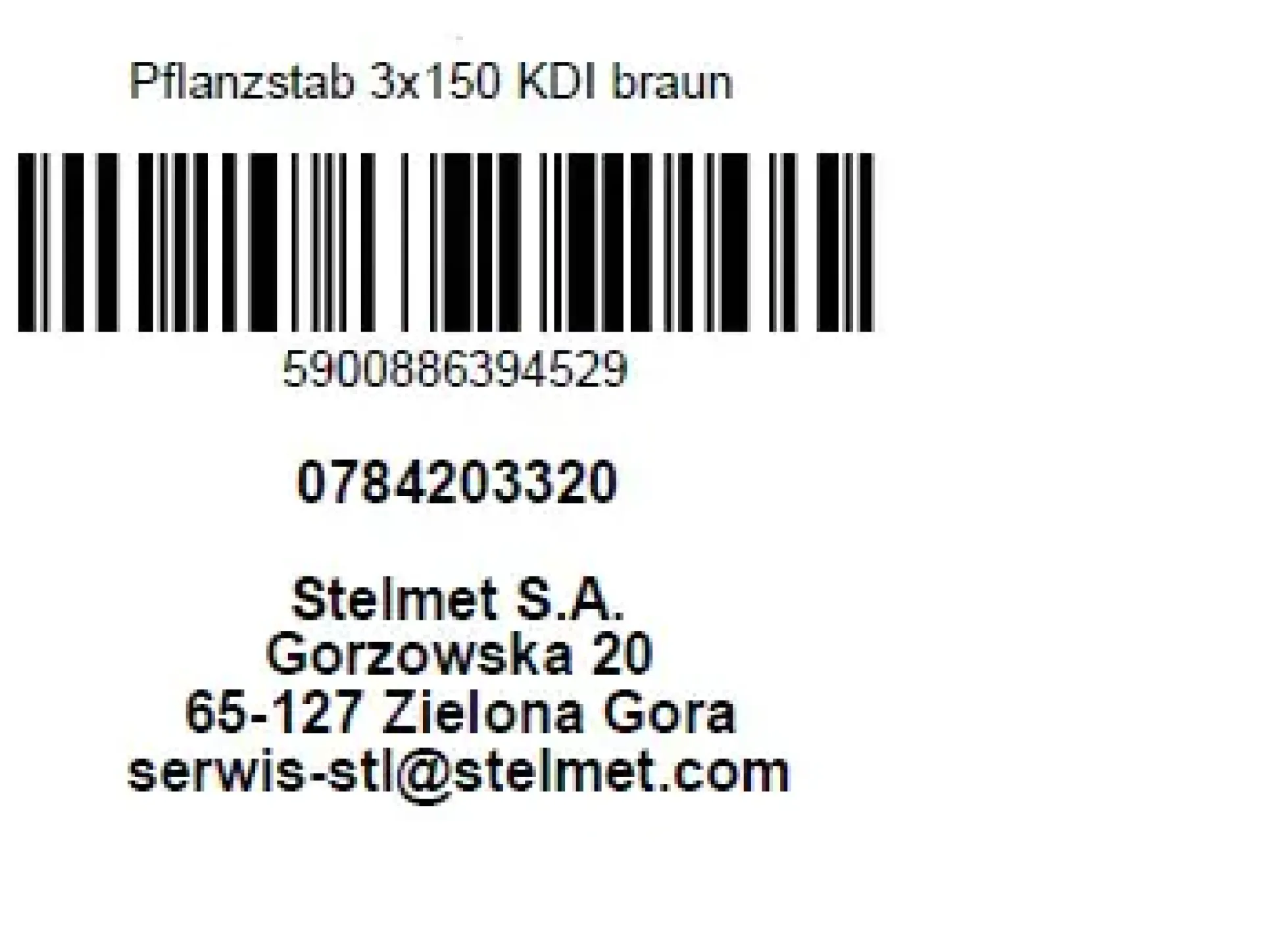 Pflanzstab Kiefer braun 150 x 2,5 x 2,5 cm