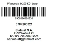 Pflanzstab Kiefer braun 200 x 2,5 x 2,5 cm