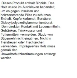 Pflanzstab Kiefer braun 200 x 4,1 x 4,1 cm