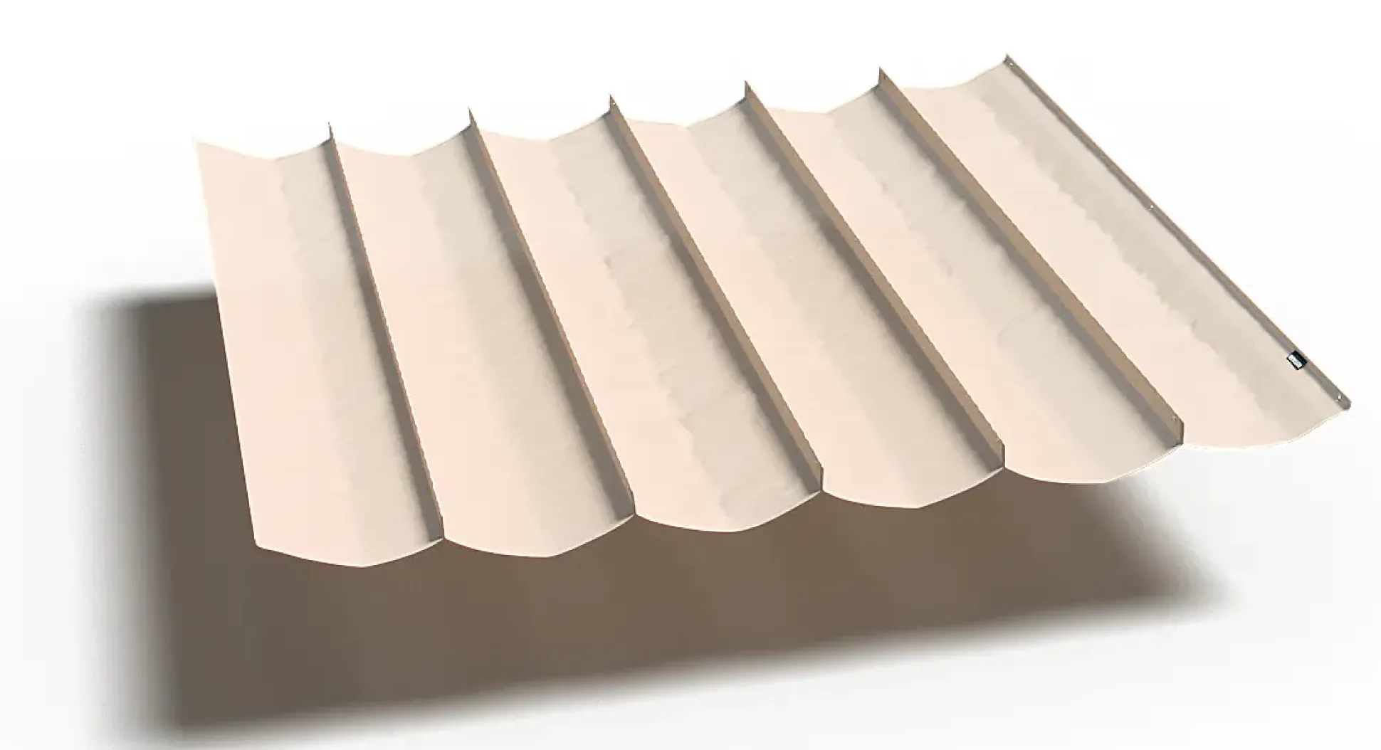 Platinum Faltsonnensegel Coolfit 2 x 5 m altweiß