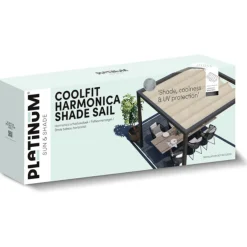 Platinum Faltsonnensegel Coolfit 2 x 5 m grau
