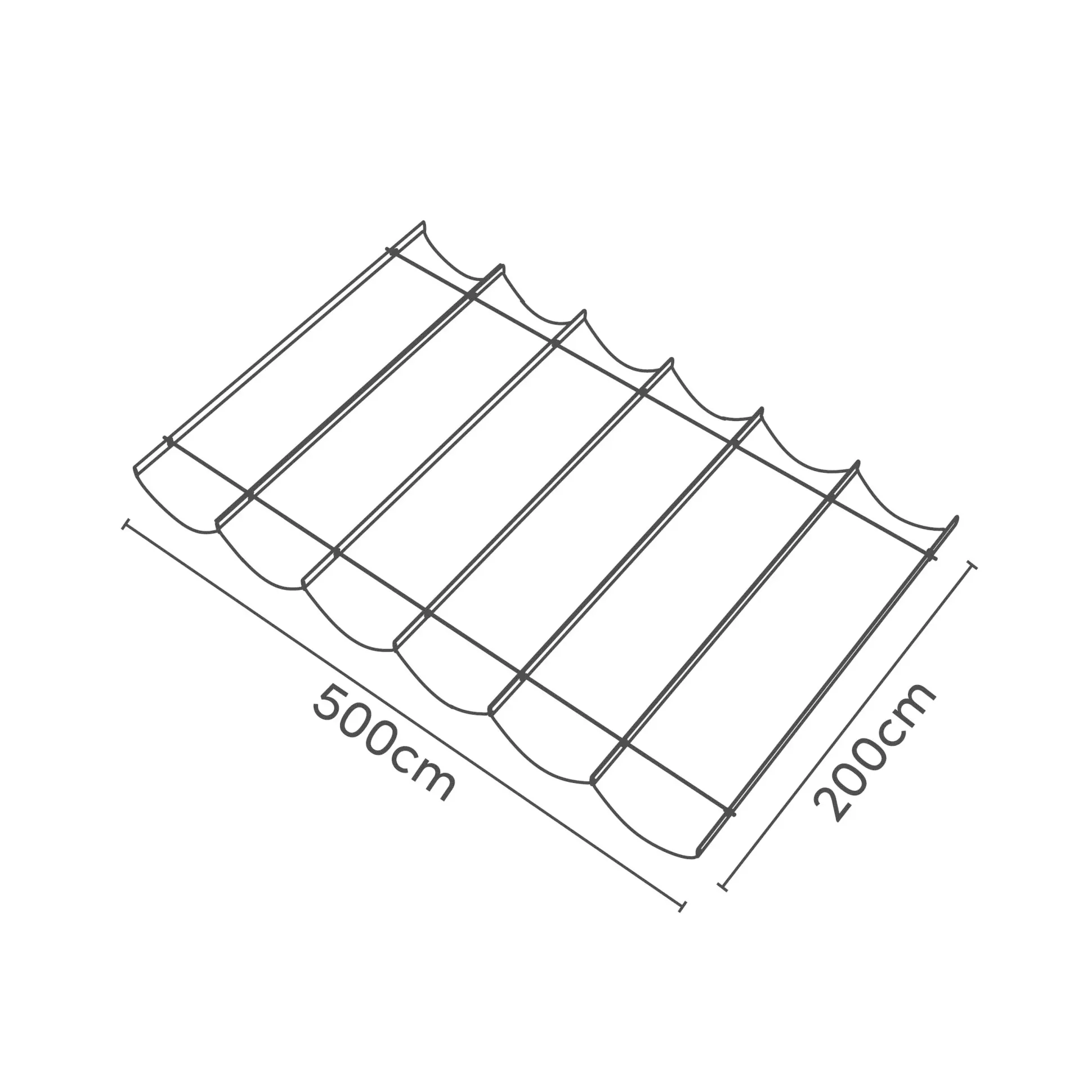 Platinum Faltsonnensegel Coolfit 2 x 5 m grau