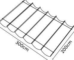 Platinum Faltsonnensegel Coolfit 2 x 3 m grau
