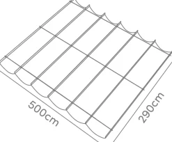 Platinum Faltsonnensegel Coolfit 2,9 x 5 m altweiß