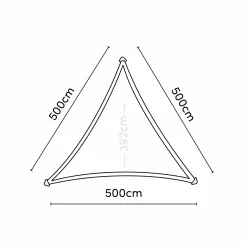 Platinum Sonnensegel Dreamsail 5 x 5 m grau