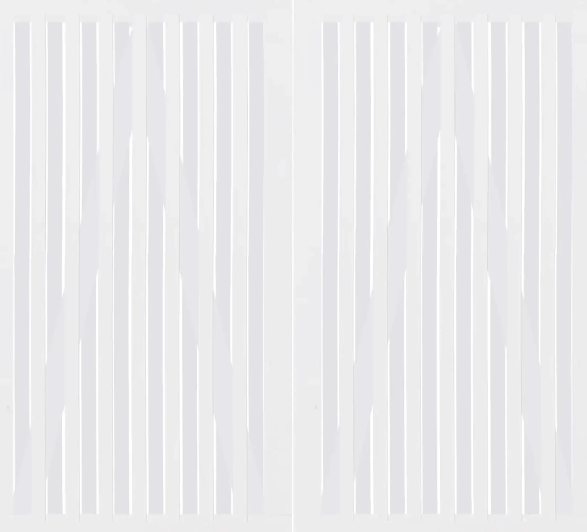 Plus Doppeltor Nagano 200 x 180 cm RAL 9010 Weiß