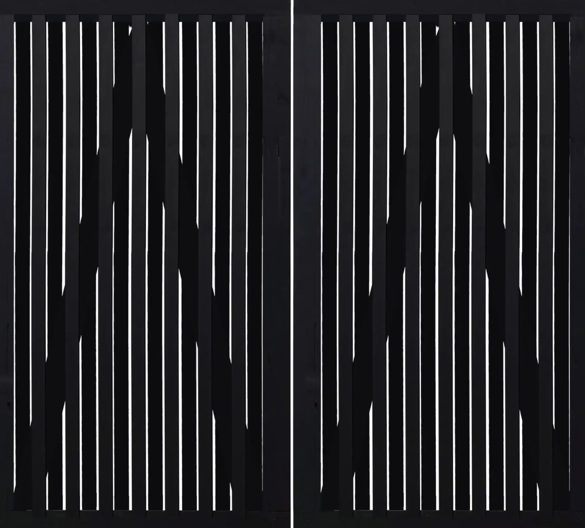 Plus Doppeltor Nagano 200 x 180 cm RAL 9005 Schwarz