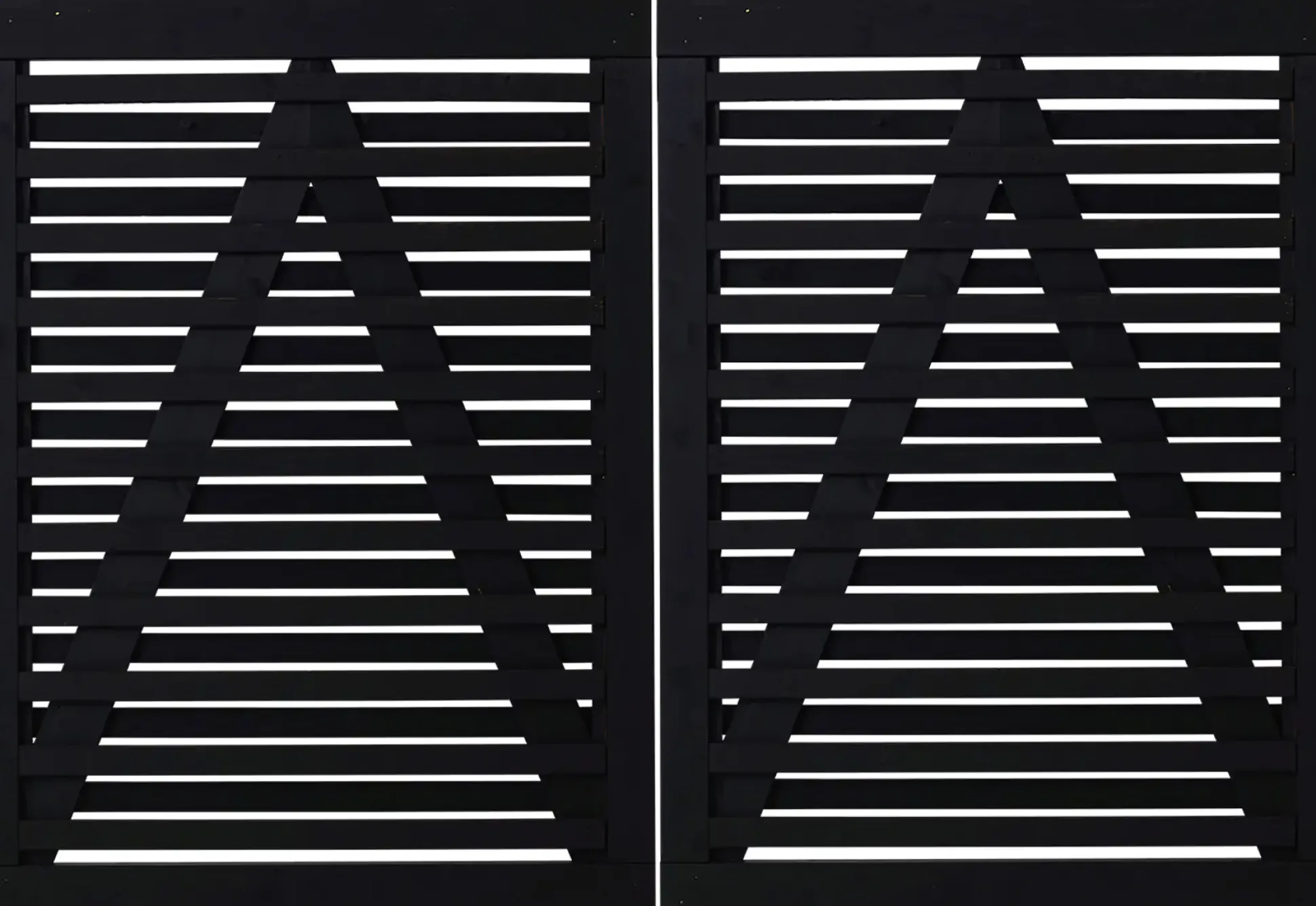 Plus Doppeltor Osaka 200 x 136 cm RAL 9005 Schwarz