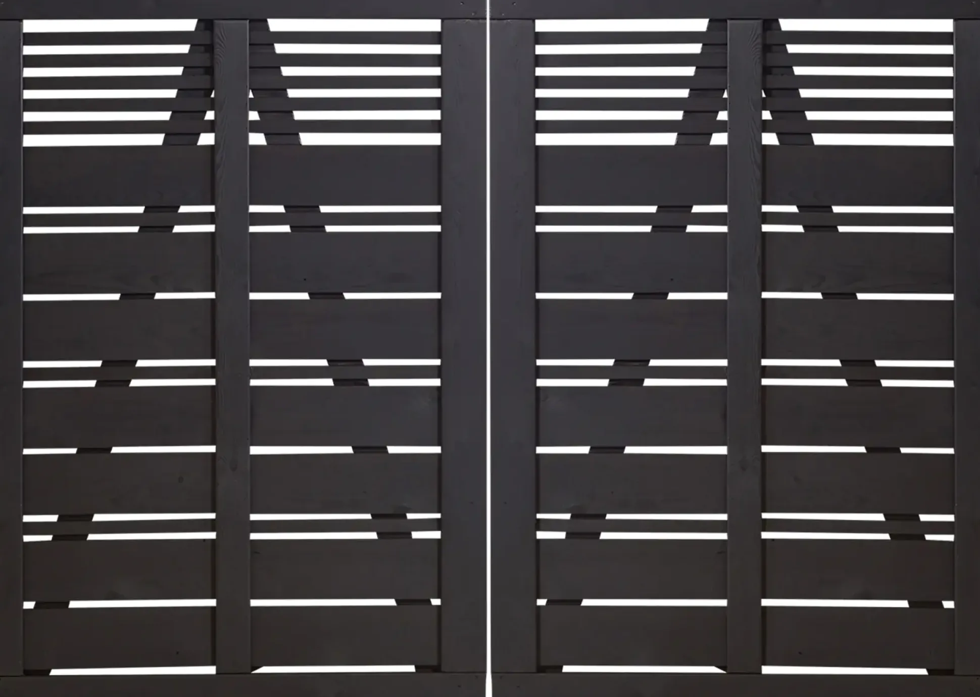 Plus Doppeltor Silence 200 x 140 cm RAL 9005 Schwarz