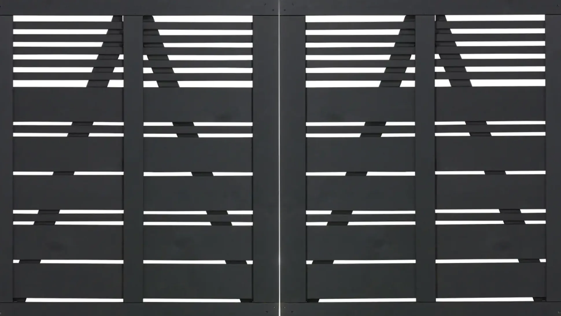 Plus Doppeltor Silence 200 x 110 cm RAL 9005 Schwarz
