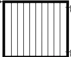 Plus Einzeltor Basic Stahl 100 × 85 cm schwarz