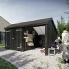 Plus Gartenhaus Multi 2 Module 445 x 258 cm natur mit Doppeltür