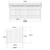 Plus Gartenhaus Nordic Multi 416 x 208 cm natur offen