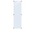 Plus Glaszaun 55,4 x 176 cm klares Glas gehärtetes 6 mm Glas