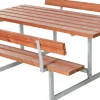 Plus Kombimöbel Basic 2 Rückenlehnen 177x184x75/45 cm Teakfarben