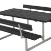 Plus Kombimöbel Basic 177 x 184 x 72 cm, 2 Rückenlehnen, Kunststoff schwarz