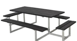 Plus Kombimöbel Basic 260 x 160 x 73 cm Kunststoff, schwarz strukturiert