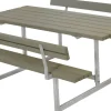 Plus Kombimöbel Basic 177 x 184 x 73 cm mit 2 Rückenlehnen, graubraun
