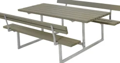 Plus Kombimöbel Basic 177 x 184 x 73 cm mit 2 Rückenlehnen, graubraun
