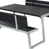 Plus Kombimöbel Zigma 176 x 198 x 73 cm mit 2 Rückenlehnen, schwarz