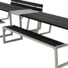 Plus Kombimöbel Zigma 392 x 194 x 73 cm mit 2 Rückenlehnen, schwarz