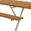 Plus Picknicktisch Alpha Stahl-Holz 177 x 185 x 73 cm teak
