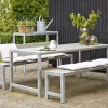 Plus Plankentisch 186x77x72cm graubraun rechteckig