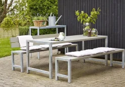Plus Plankentisch 186x77x72cm graubraun rechteckig