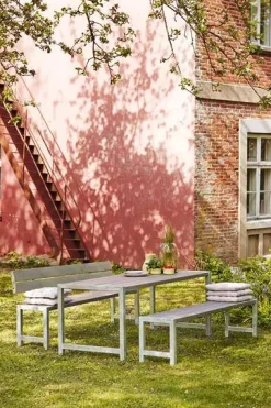 Plus Plankentisch 186x77x72cm graubraun rechteckig
