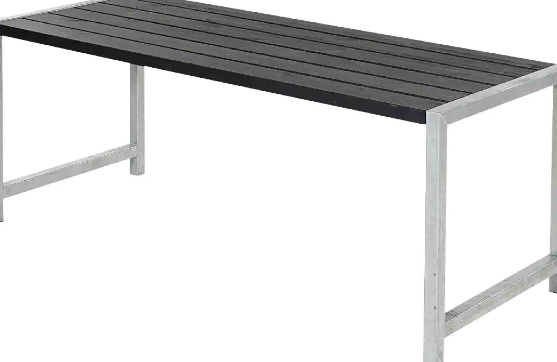 Plus Plankentisch 186x77x72cm schwarz rechteckig