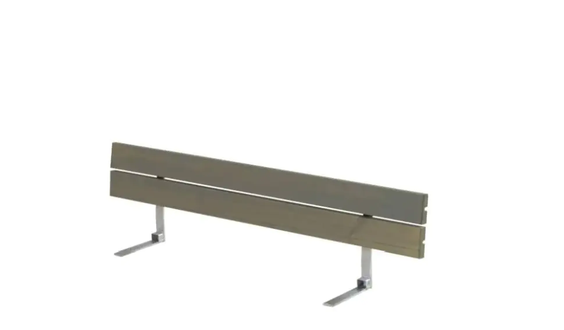 Plus Rückenlehne 166 cm graubraun