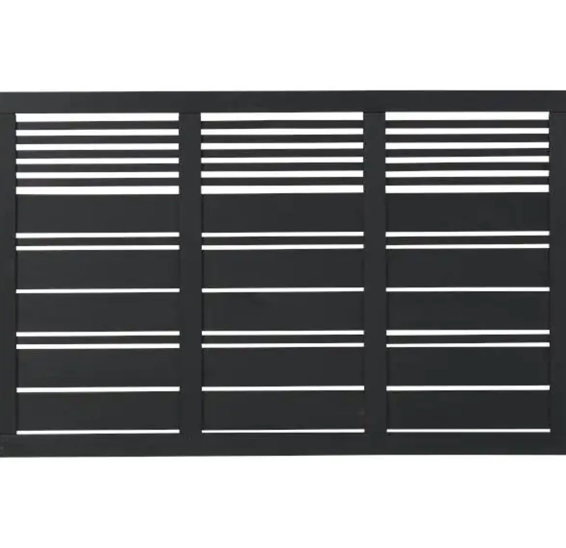 Plus Sichtschutzelement Silence 176 x 110 cm schwarz