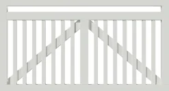 Plus Tor Linea 150 x 80 cm RAL 9010 Weiß