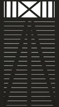 Plus Tor Nostalgi 100 x 180 cm RAL 9005 Schwarz